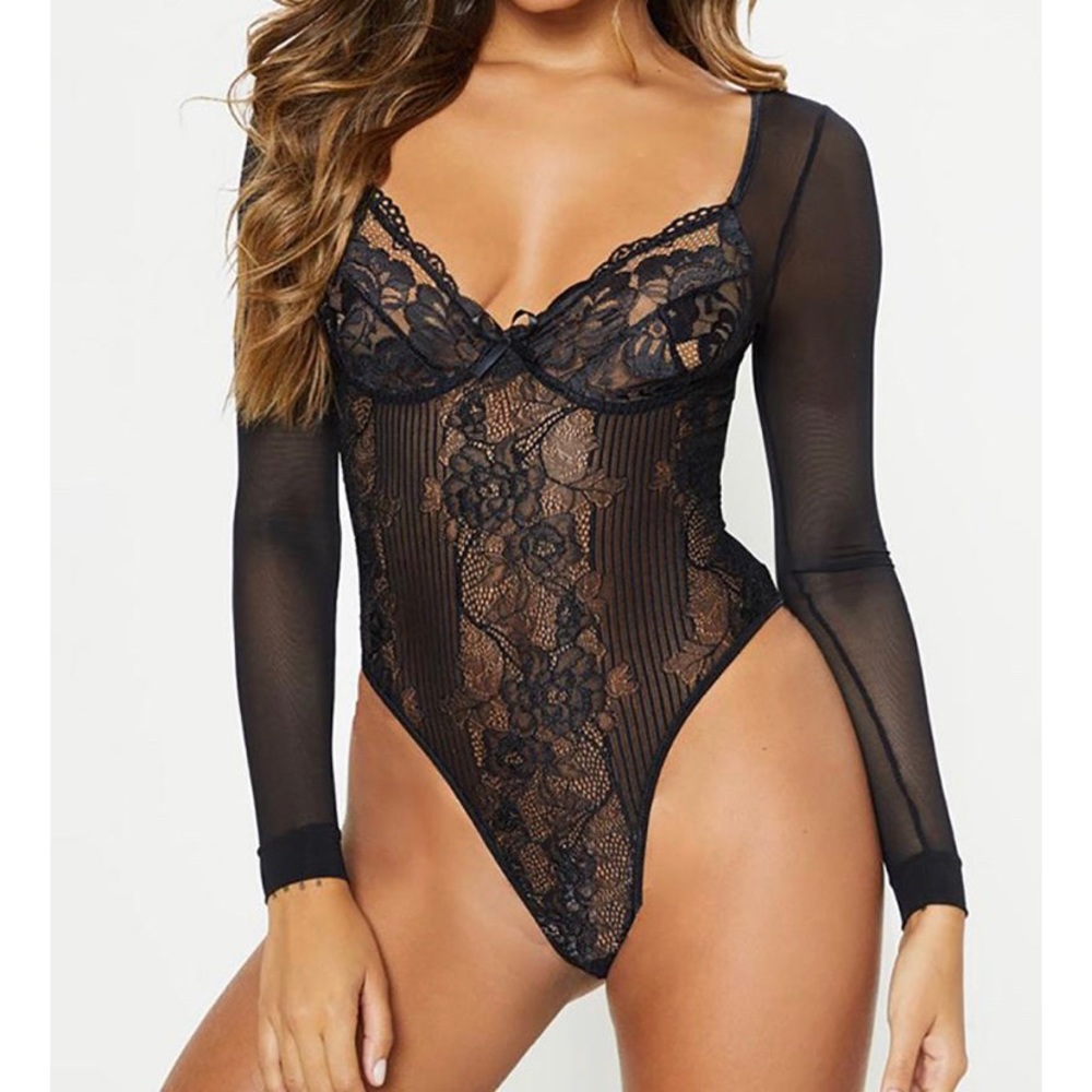 Teddy Day Babydoll Bodysuit